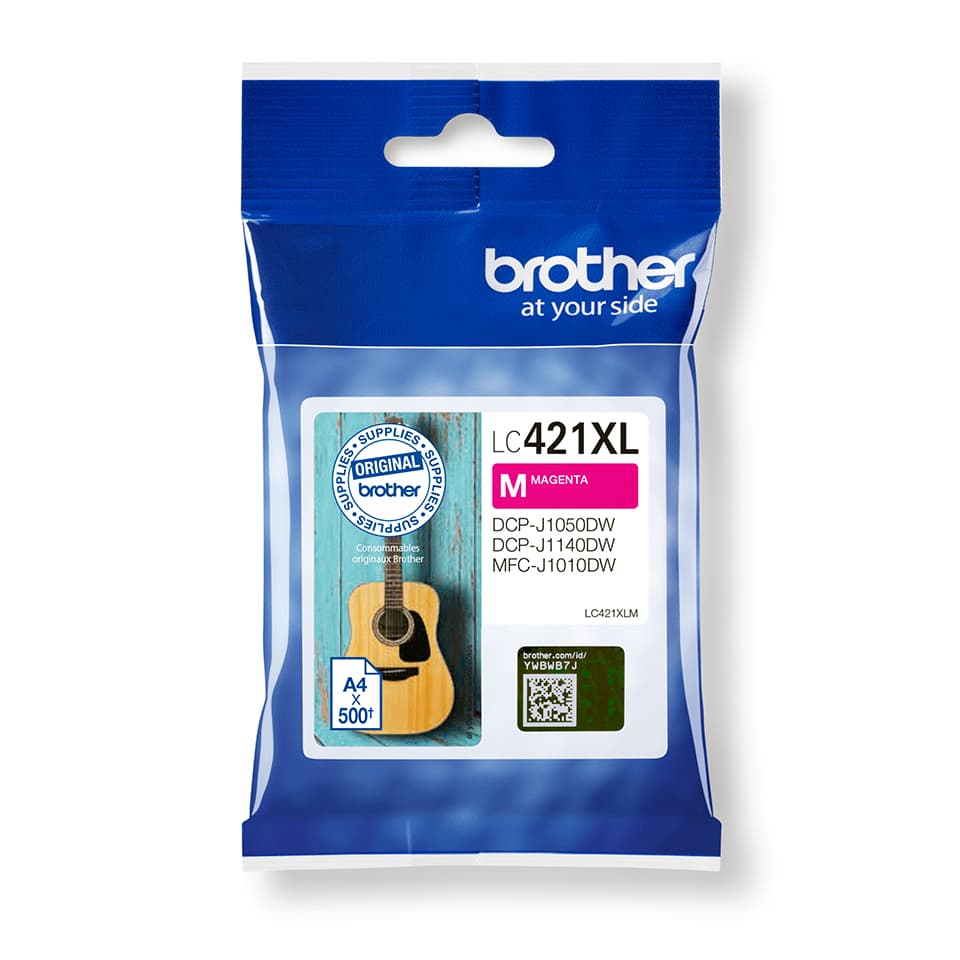 Brother LC421XLM - Alto Rendimento - magenta - original - tinteiro - para Brother DCP-J1140DW, DCP-J1800DW, MFC-J1010DW, MFC-J1012DW