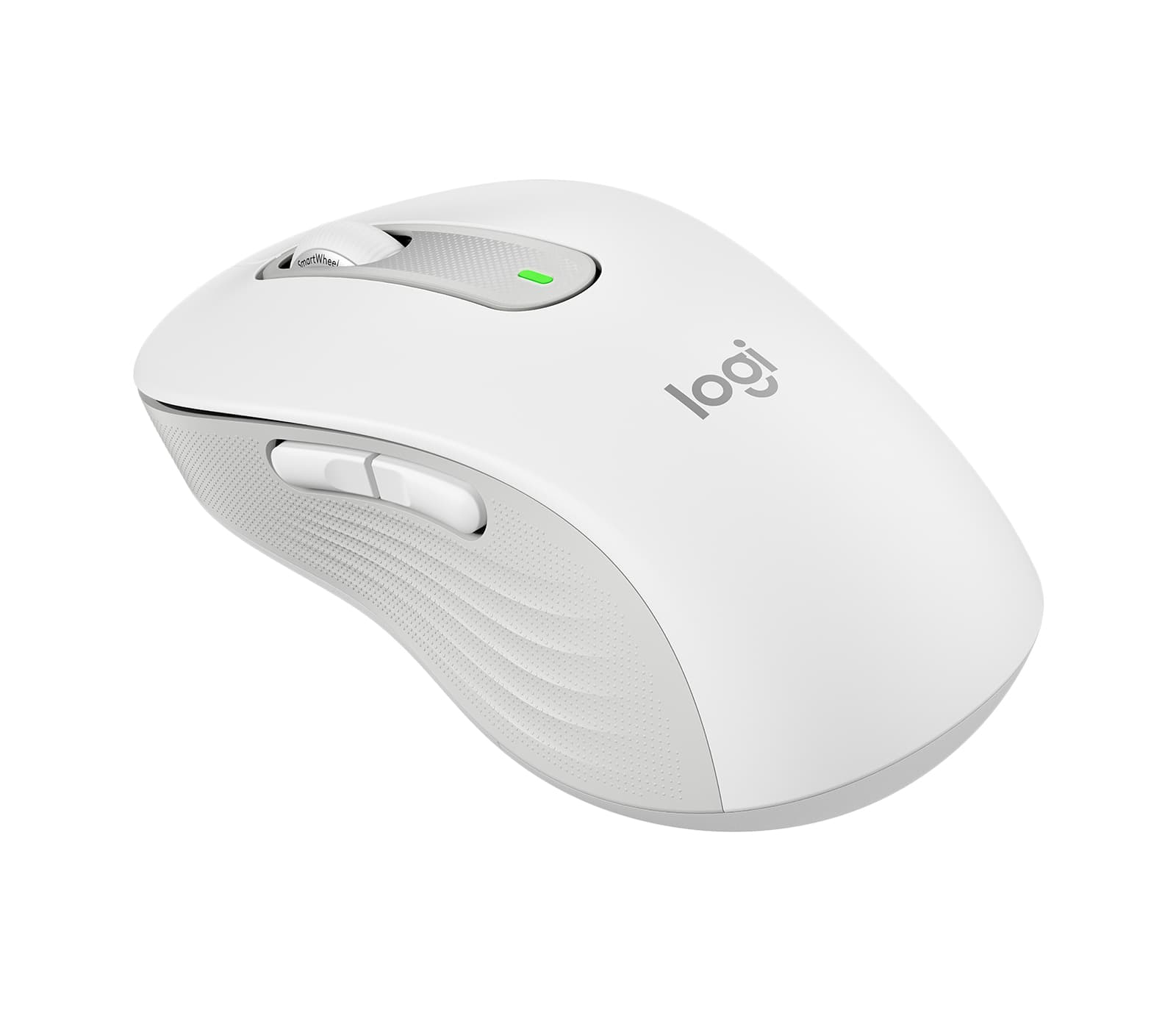 Logitech Signature M650 L - Rato - tamanho grande - óptico - 5 botões - sem fios - 2.4 GHz, Bluetooth - recetor USB Logitech Logi Bolt - branco sujo