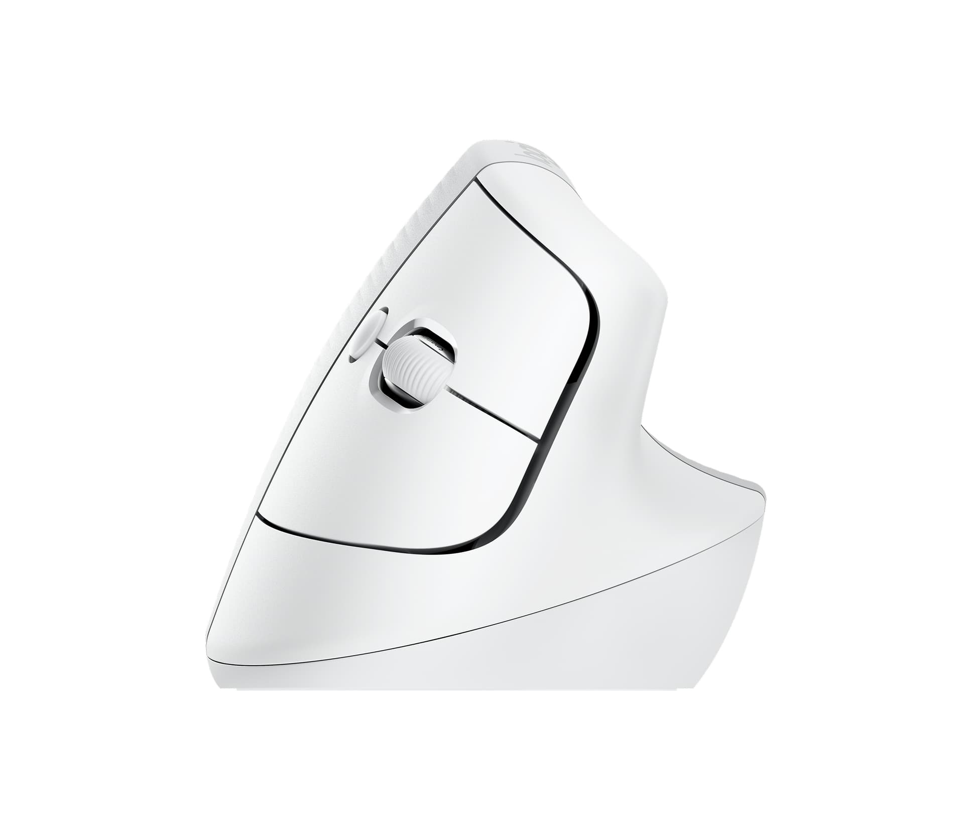 Logitech Lift Vertical Ergonomic Mouse - Rato vertical - ergonómico - óptico - 6 botões - sem fios - Bluetooth, 2.4 GHz - recetor USB Logitech Logi Bolt - branco sujo