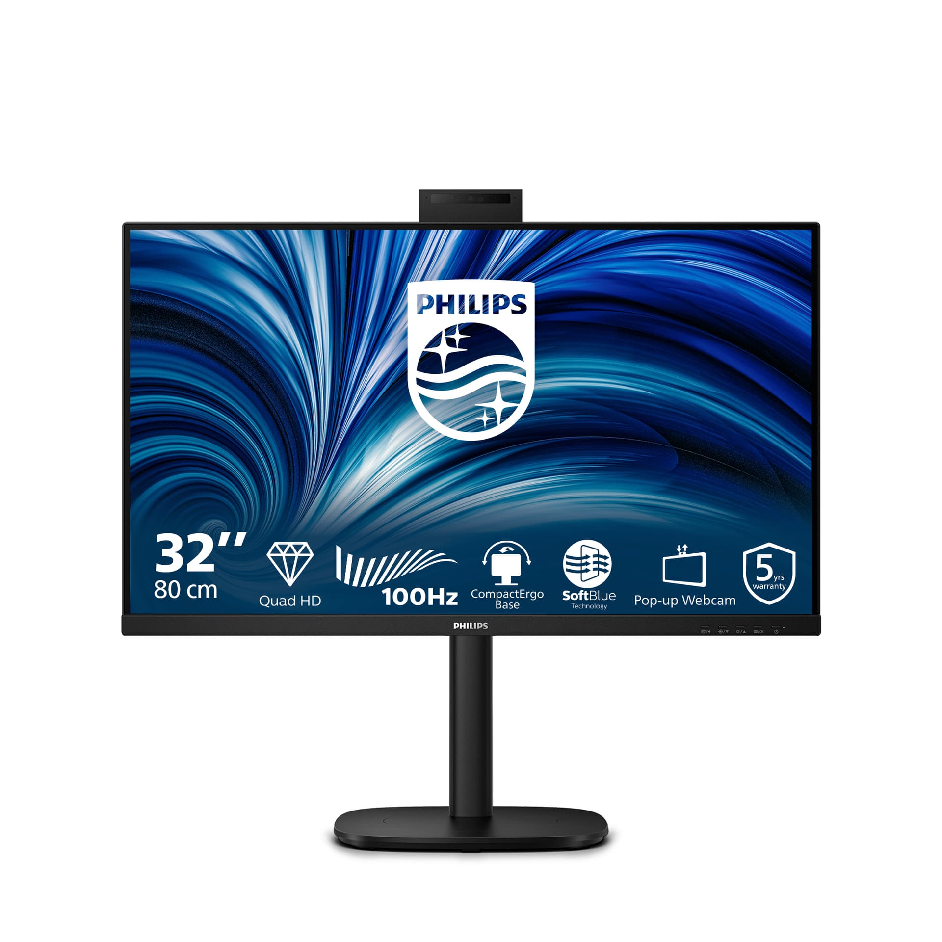 Philips 3000 series 32B2U3601H/00, 80 cm (31.5"), 2560 x 1440 pixels