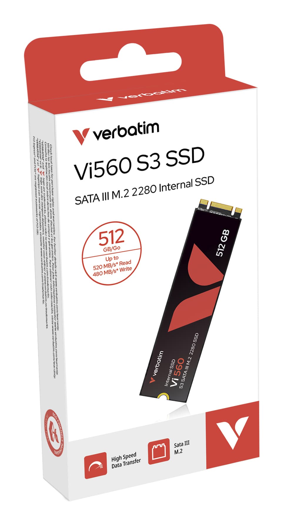 VERBATIM SSD VI560 512GB SATAIII M2 (550MB)