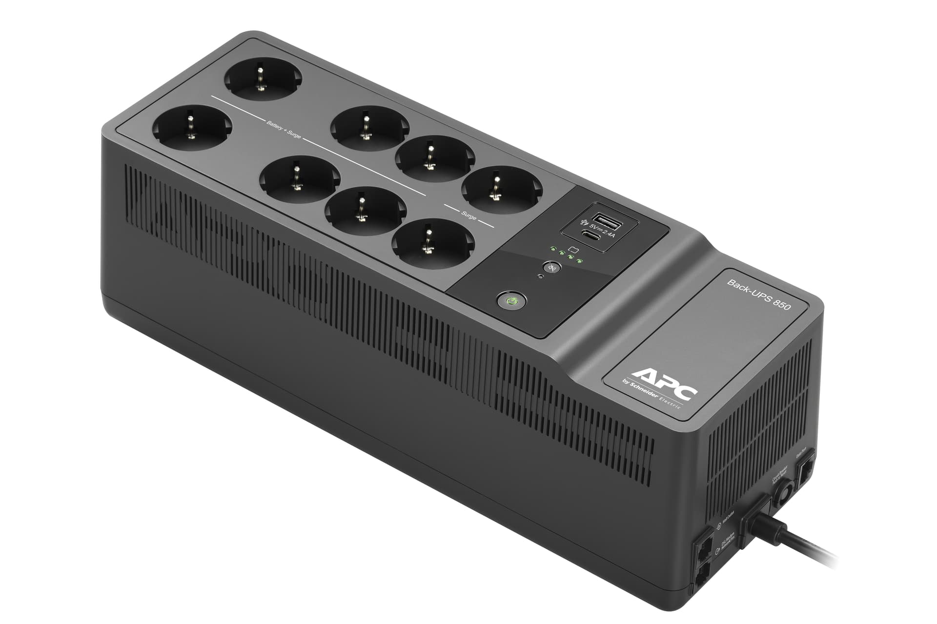 APC Back-UPS BE850G2-GR UPS AC 230V 520Watt 850VA output connectors 8 Black