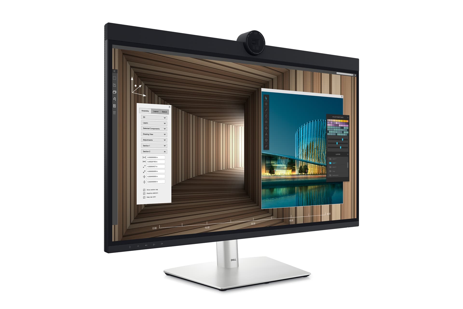 DELL UltraSharp U3224KBA, 80 cm (31.5"), 6144 x 3456 pixels