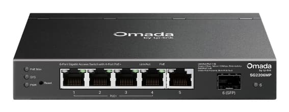 TP-LINK Omada Access 6-Port Gigabit Switch with 4-Port PoE+