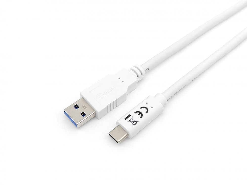 EQUIP CABO USB 3.2 GEN 1 C TO A CABLE M/M 5G TRANSFER 3ª 2.0MT WHITE