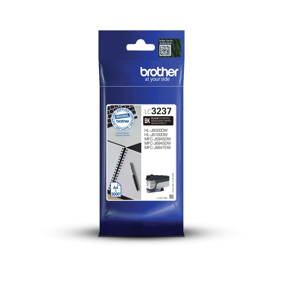 BROTHER LC-3237BK Black Ink 3000 pages