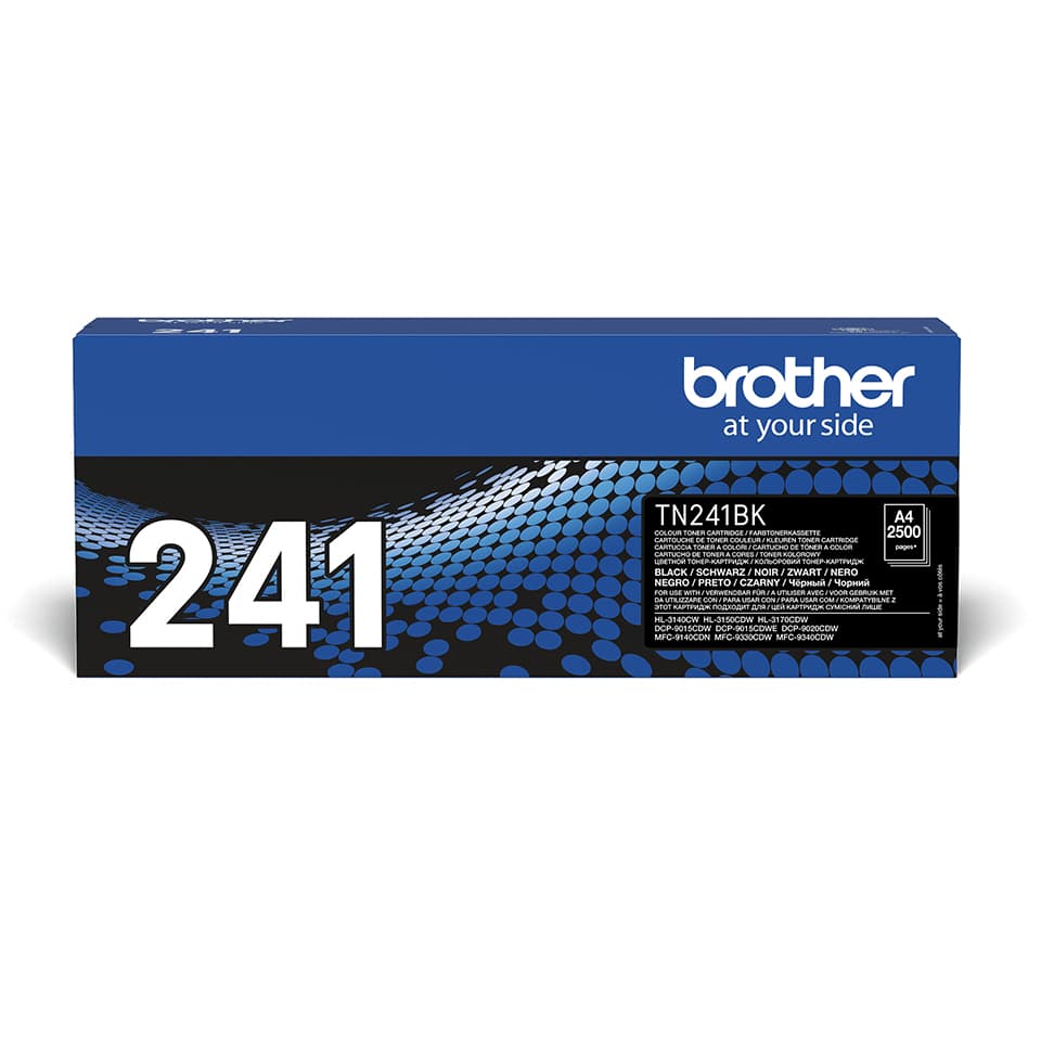 Brother TN241BK - Preto - original - cartucho de toner - para Brother DCP-9015CDW, DCP-9020CDW, HL-3150CDW, MFC-9140CDN