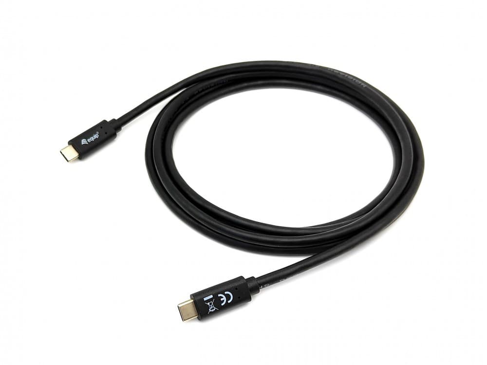 EQUIP CABO USB 3.2 GEN 1X1 TYPE-C TO C M/M 2.0M 5G TRANSFER 3A BLACK