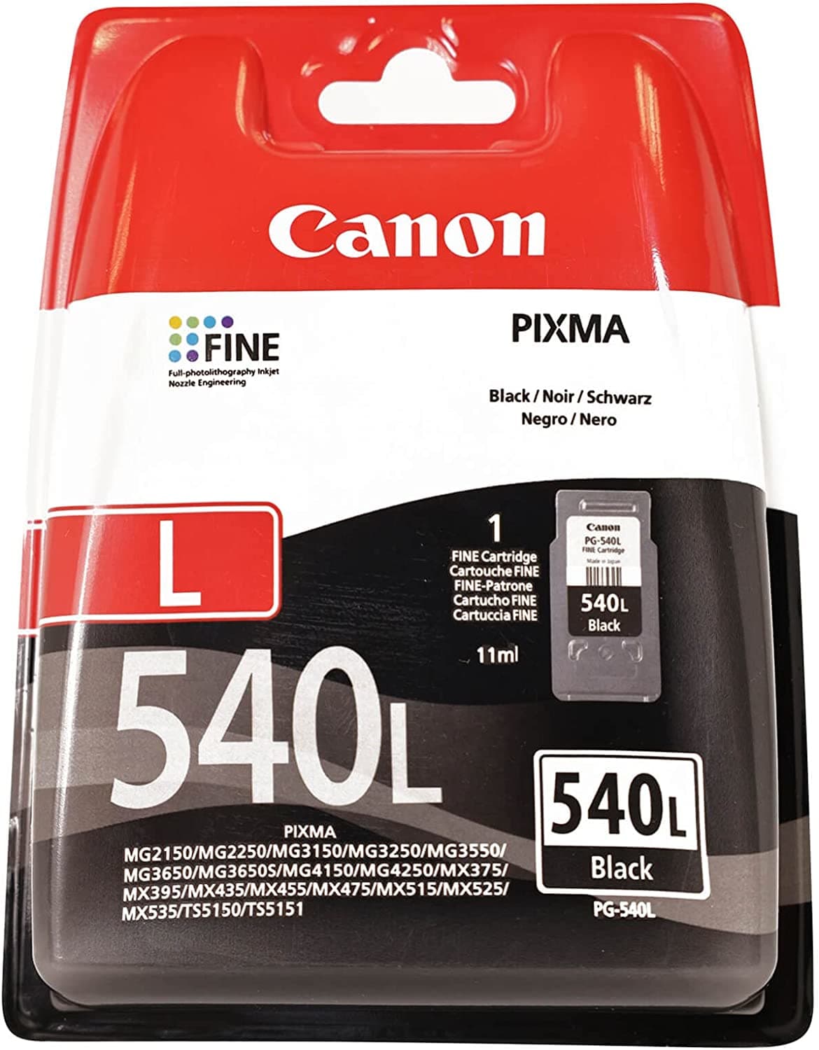 CANON 1LB PG-540L Black Ink Cartridge 300P