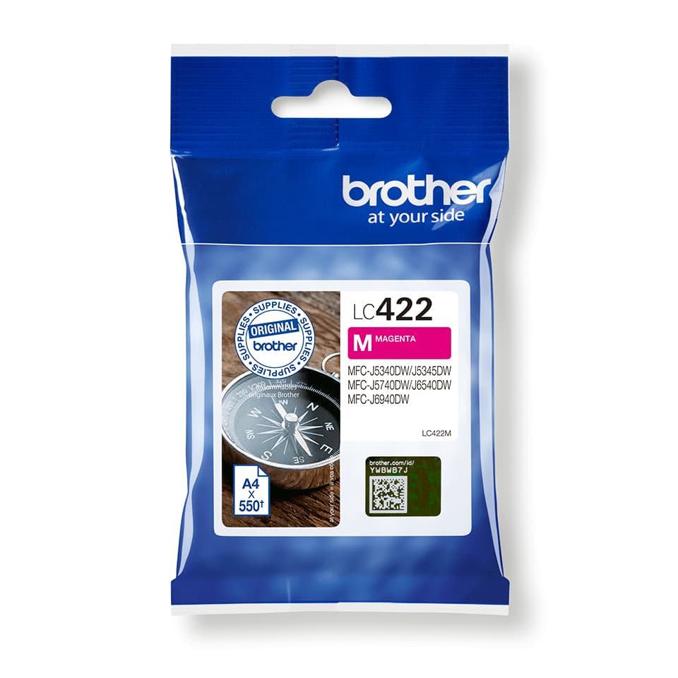 BROTHER LC422M Ink Cartridge For BH19M/B Compatible with MFC-J5340DW MFC-J5740DW MFC-J6540DW MFC-J6940DW 550 pages