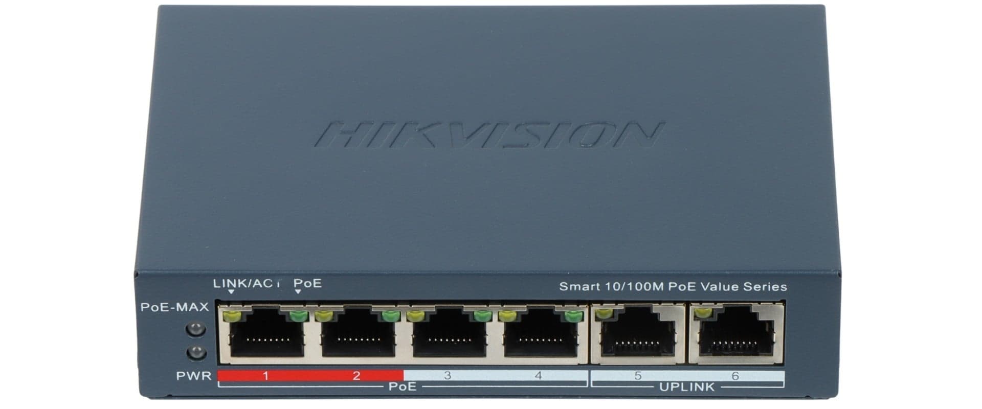 HIKVISION SWITCH 4 PORT FAST ETHERNET SMART POE