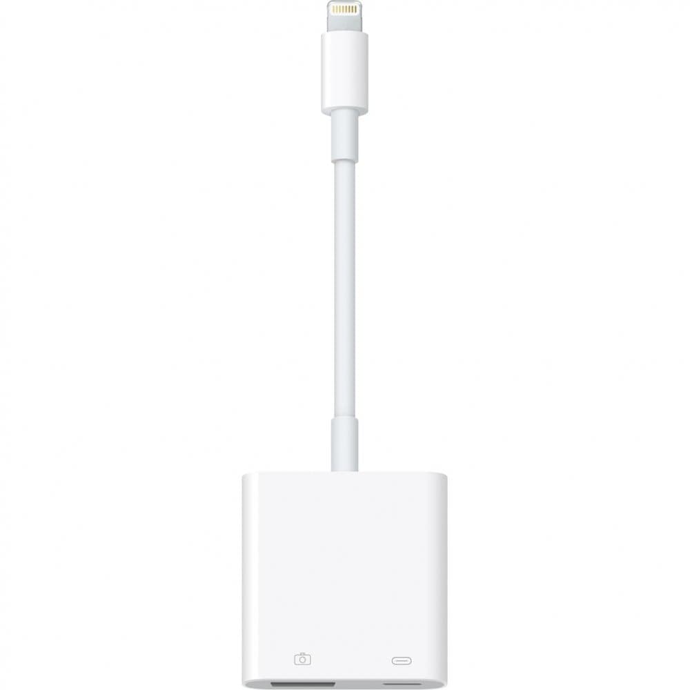 Com o Adaptador de câmara Lightning para USB 3